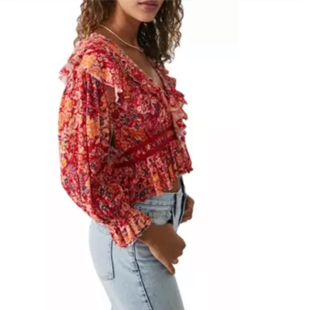 FREE PEOPLE Rudi ruffled crop - Picture 4 of 10